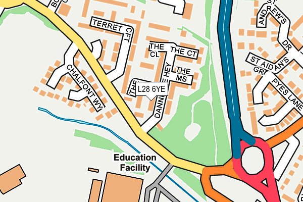 L28 6YE map - OS OpenMap – Local (Ordnance Survey)