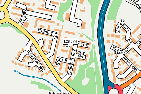 L28 6YH map - OS OpenMap – Local (Ordnance Survey)
