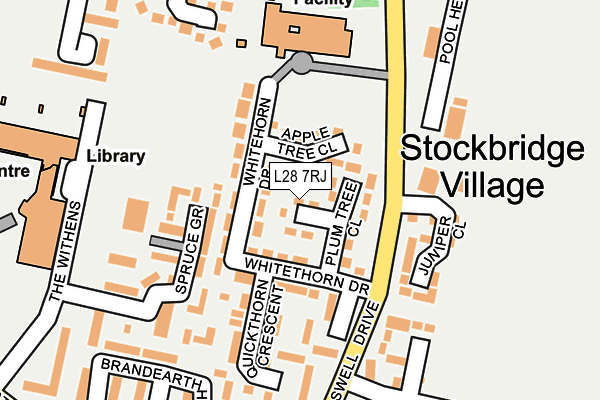 L28 7RJ map - OS OpenMap – Local (Ordnance Survey)