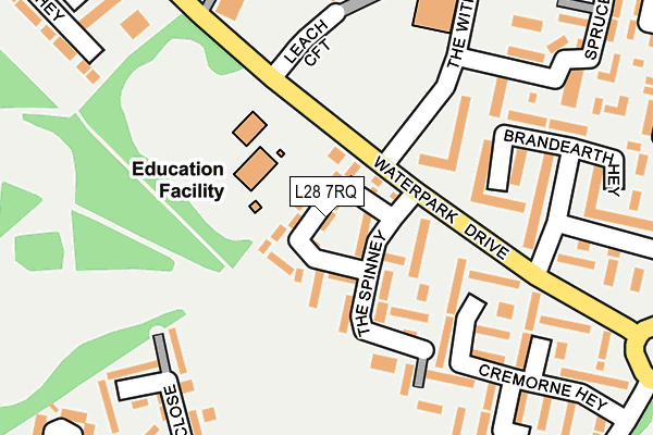 L28 7RQ map - OS OpenMap – Local (Ordnance Survey)