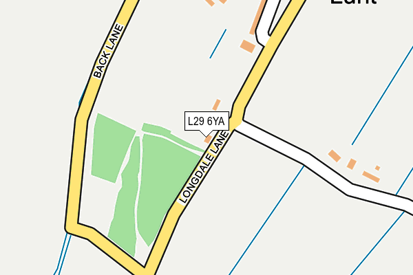 L29 6YA map - OS OpenMap – Local (Ordnance Survey)
