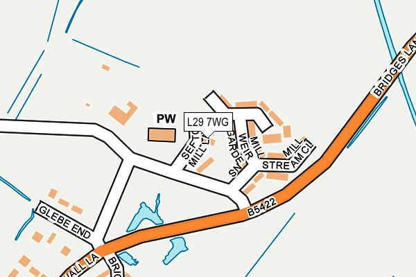 L29 7WG map - OS OpenMap – Local (Ordnance Survey)