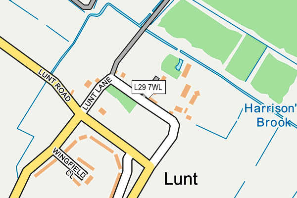 L29 7WL map - OS OpenMap – Local (Ordnance Survey)