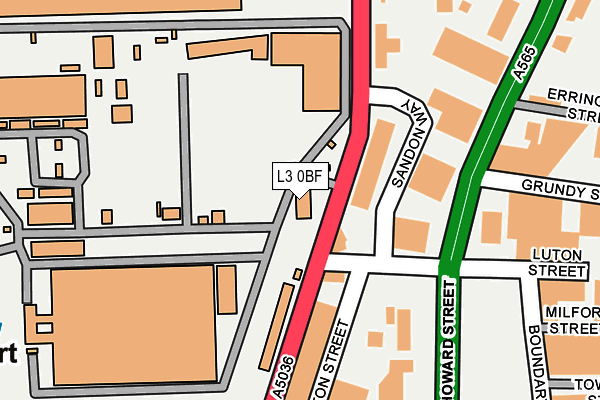 L3 0BF map - OS OpenMap – Local (Ordnance Survey)