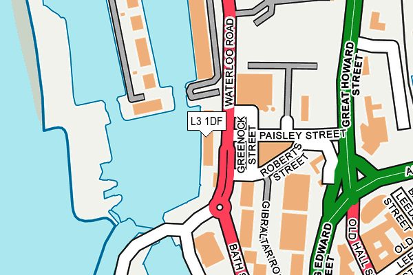 L3 1DF map - OS OpenMap – Local (Ordnance Survey)