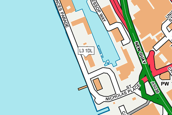 L3 1DL map - OS OpenMap – Local (Ordnance Survey)