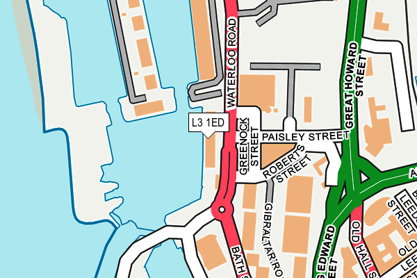 L3 1ED map - OS OpenMap – Local (Ordnance Survey)