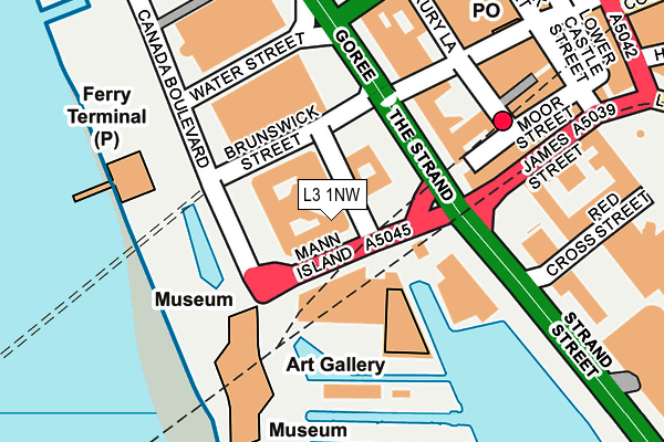 L3 1NW map - OS OpenMap – Local (Ordnance Survey)