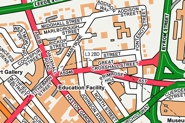 L3 2BD map - OS OpenMap – Local (Ordnance Survey)