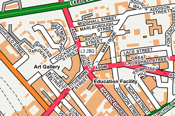 L3 2BG map - OS OpenMap – Local (Ordnance Survey)