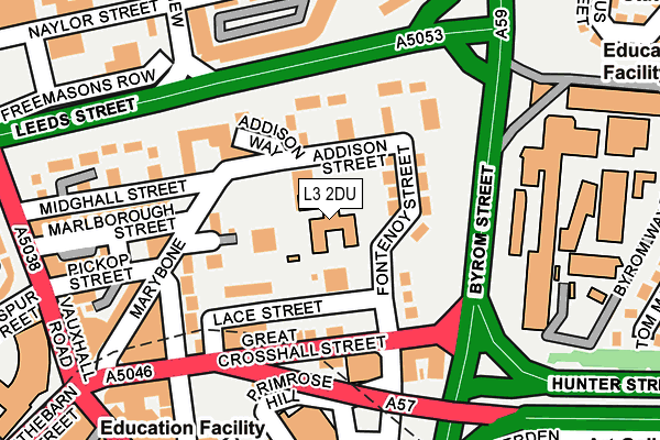 L3 2DU map - OS OpenMap – Local (Ordnance Survey)