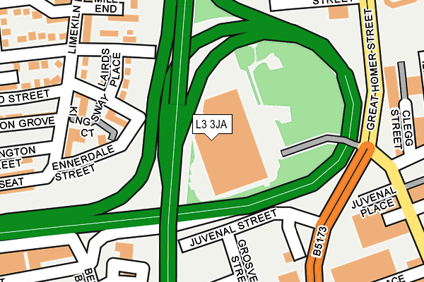 L3 3JA map - OS OpenMap – Local (Ordnance Survey)