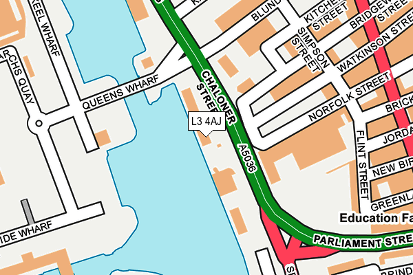 L3 4AJ map - OS OpenMap – Local (Ordnance Survey)