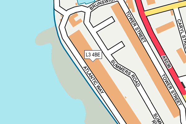L3 4BE map - OS OpenMap – Local (Ordnance Survey)