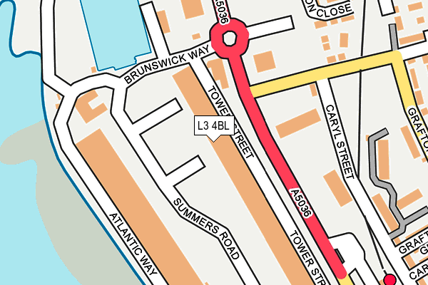L3 4BL map - OS OpenMap – Local (Ordnance Survey)