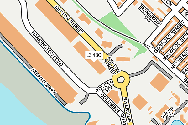 L3 4BQ map - OS OpenMap – Local (Ordnance Survey)