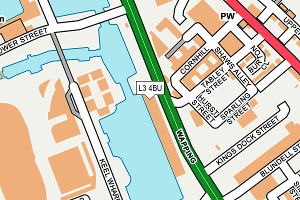 L3 4BU map - OS OpenMap – Local (Ordnance Survey)