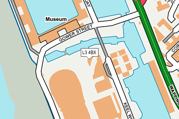 L3 4BX map - OS OpenMap – Local (Ordnance Survey)