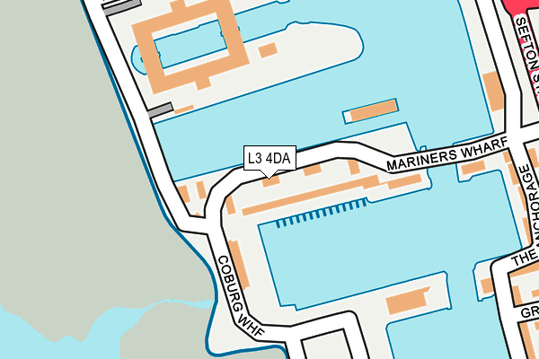 L3 4DA map - OS OpenMap – Local (Ordnance Survey)