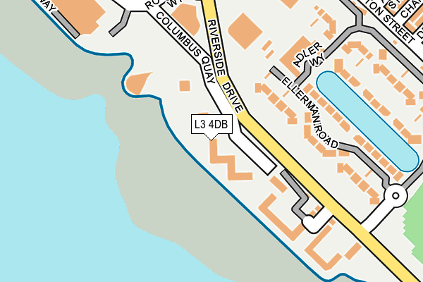 L3 4DB map - OS OpenMap – Local (Ordnance Survey)