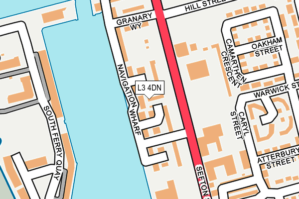 L3 4DN map - OS OpenMap – Local (Ordnance Survey)