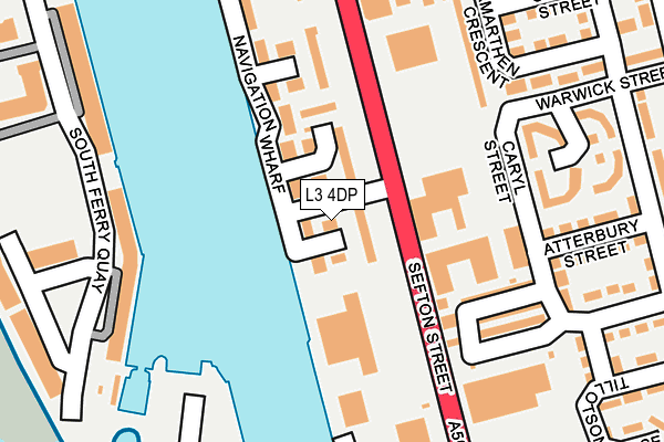 L3 4DP map - OS OpenMap – Local (Ordnance Survey)