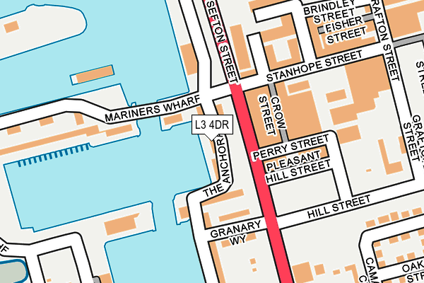 L3 4DR map - OS OpenMap – Local (Ordnance Survey)