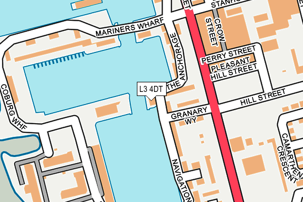 L3 4DT map - OS OpenMap – Local (Ordnance Survey)