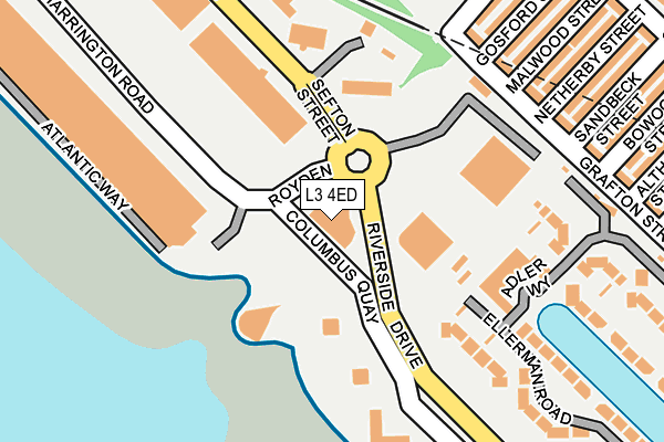 L3 4ED map - OS OpenMap – Local (Ordnance Survey)