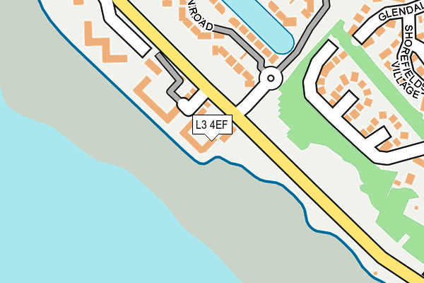 L3 4EF map - OS OpenMap – Local (Ordnance Survey)