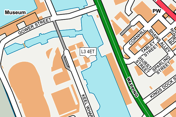 L3 4ET map - OS OpenMap – Local (Ordnance Survey)