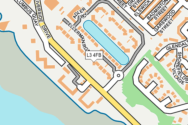 L3 4FB map - OS OpenMap – Local (Ordnance Survey)