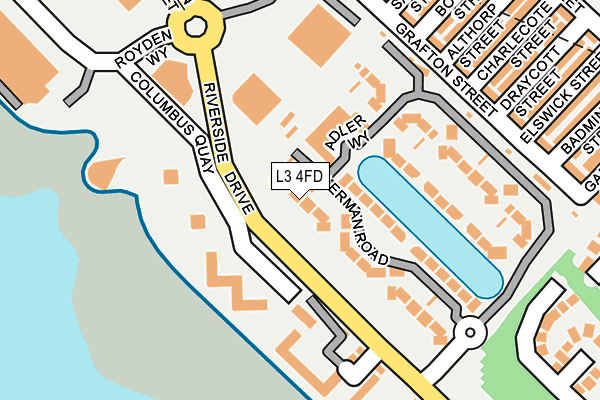 L3 4FD map - OS OpenMap – Local (Ordnance Survey)