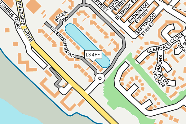 L3 4FF map - OS OpenMap – Local (Ordnance Survey)