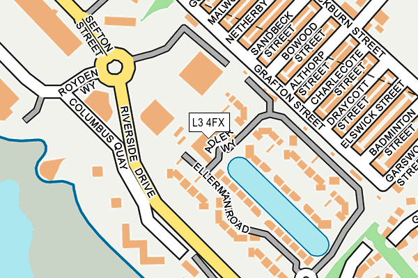 L3 4FX map - OS OpenMap – Local (Ordnance Survey)