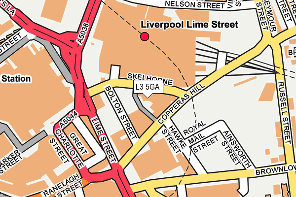 L3 5GA map - OS OpenMap – Local (Ordnance Survey)
