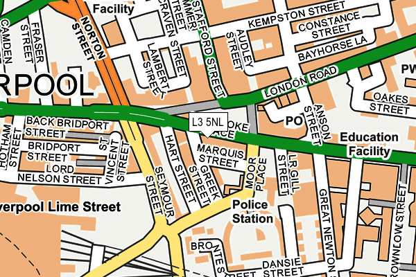 L3 5NL map - OS OpenMap – Local (Ordnance Survey)