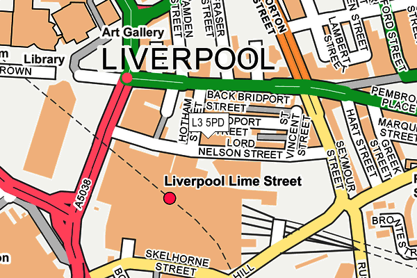 L3 5PD map - OS OpenMap – Local (Ordnance Survey)