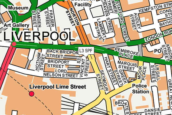 L3 5PF map - OS OpenMap – Local (Ordnance Survey)