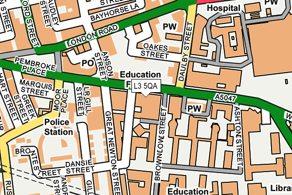 L3 5QA map - OS OpenMap – Local (Ordnance Survey)