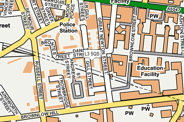 L3 5QS map - OS OpenMap – Local (Ordnance Survey)