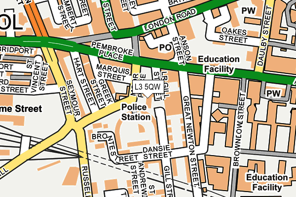 L3 5QW map - OS OpenMap – Local (Ordnance Survey)