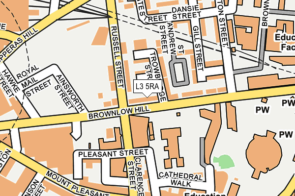 L3 5RA map - OS OpenMap – Local (Ordnance Survey)