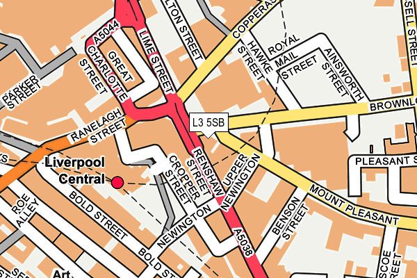 L3 5SB map - OS OpenMap – Local (Ordnance Survey)