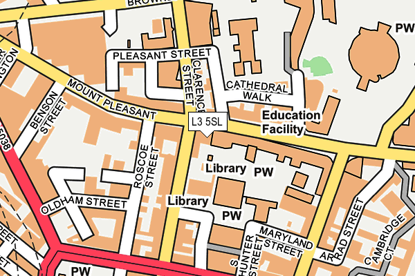 L3 5SL map - OS OpenMap – Local (Ordnance Survey)