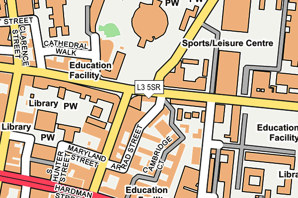 L3 5SR map - OS OpenMap – Local (Ordnance Survey)