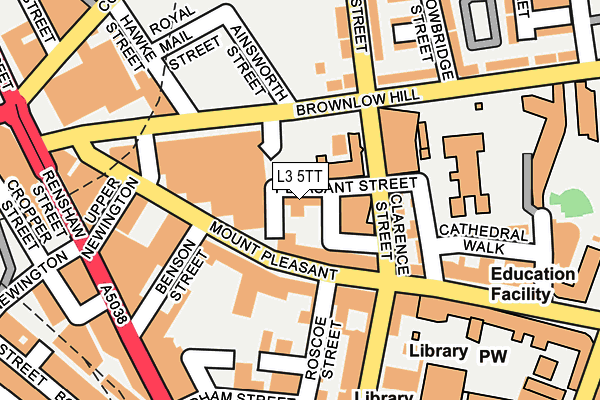 L3 5TT map - OS OpenMap – Local (Ordnance Survey)