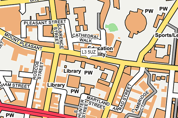 L3 5UZ map - OS OpenMap – Local (Ordnance Survey)