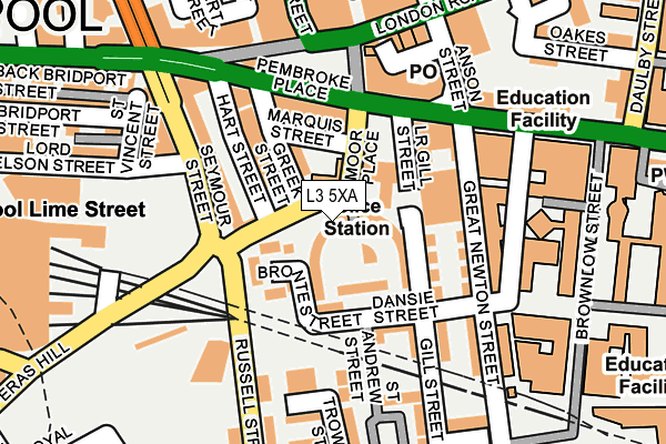 L3 5XA map - OS OpenMap – Local (Ordnance Survey)