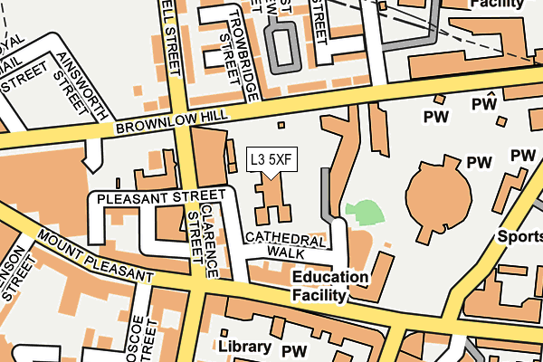 L3 5XF map - OS OpenMap – Local (Ordnance Survey)